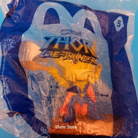 THOR Love And Thunder McDonald’s Happy Meal - Toy #5 Golden Armor Thor 2022 New - Picture 4 of 5